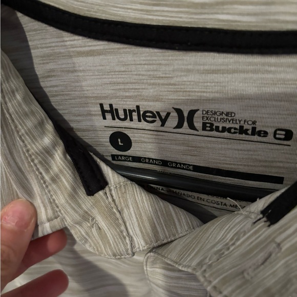 Mens Hurley polo sz Large - Picture 3 of 4
